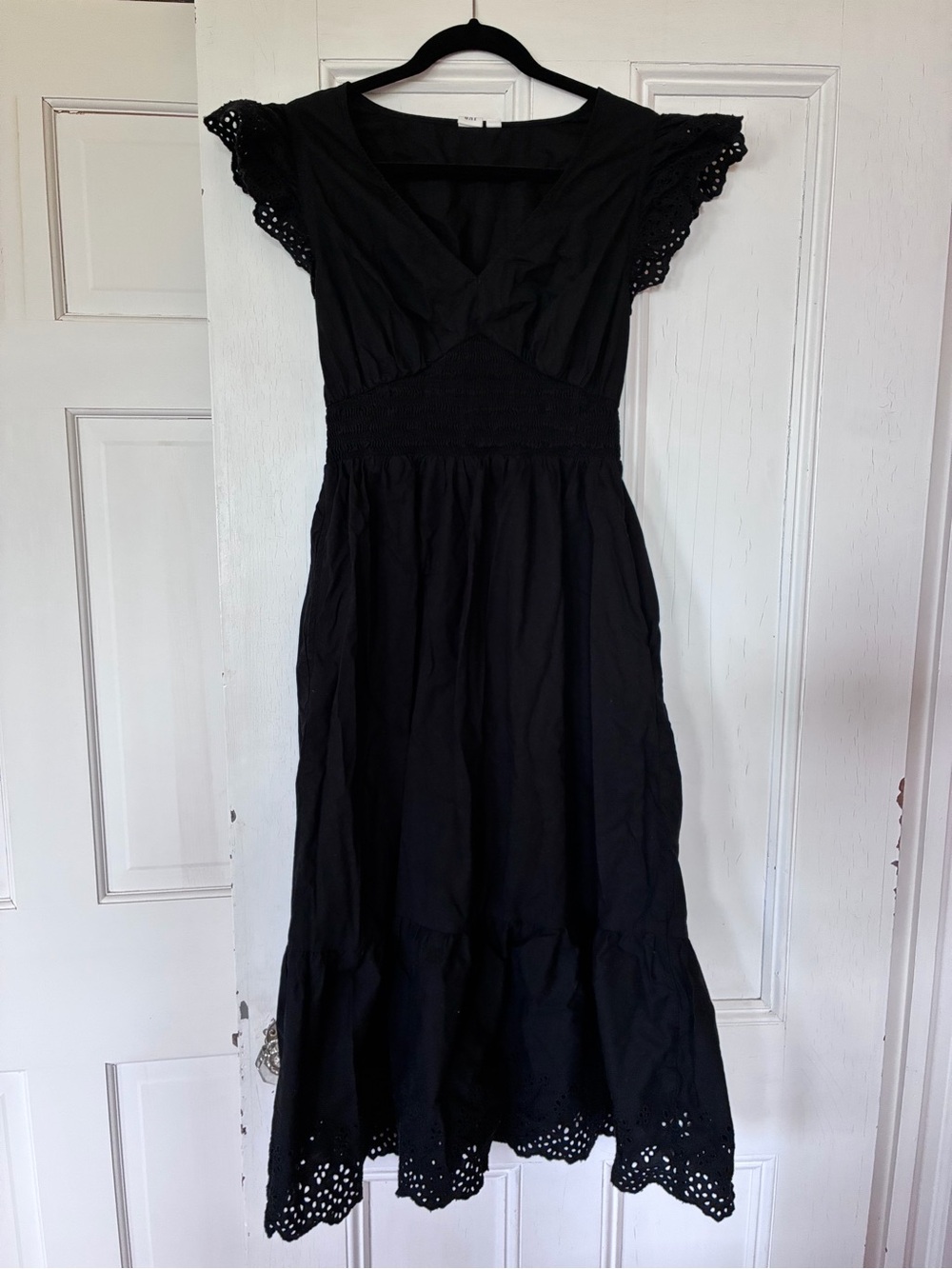 GAP Black Eyelet Dress